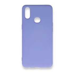Tahticmer Samsung Galaxy A10S Nano Içi Kadife Silikon Lila Kılıf