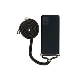Tahticmer Samsung Galaxy A24 A245 Uyumlu Boyuna Askili İpli Lansman Kapak Pembe Kılıf