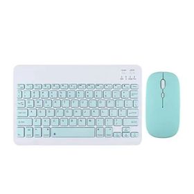 Tahticmer Samsung Galaxy Note P600 P601 P602 P605 Uyumlu Mavi Kablosuz Bluetooth Klavye Mouse Set