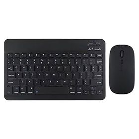 Tahticmer Samsung Galaxy Tab A T590 T595 Uyumlu Siyah Kablosuz Bluetooth Klavye Mouse Set