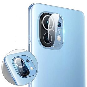 Tahticmer Xiaomi Mi 11T Uyumlu Şeffaf Kırılmaz Kamera Lens Koruyucu Cam