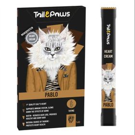 Tail Paws 5x15 gr Pablo Maydonuzlu Kalp Sağlığı Kedi Ödül Kreması