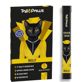 Tail&Paws Molly 15 gr 5 Adet Tavuklu Şekersiz Sıvı Kedi Ödül Maması