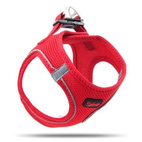 Tailpetz Air Mesh Harness Neon Kırmızı 2XS Köpek Göğüs Tasması