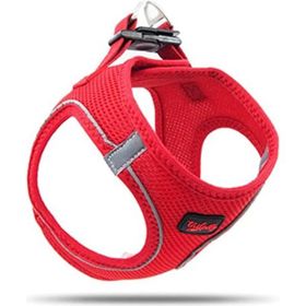 Tailpetz B08VX1GYK9 Air Mesh Kırmızı Köpek Göğüs Tasması