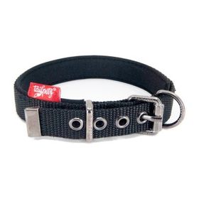 Tailpetz Comfy Yumuşak Dokulu M Siyah Köpek Boyun Tasması