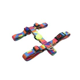 Tailpetz Gökkuşağı Desen Large Göğüs Tasması