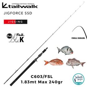 Tailwalk Jigforce SSD C603/FSL 1.83 m Max 240 gr Tetikli Jigging Kamış