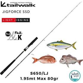 Tailwalk Jigforce SSD S650-LJ 1.95 m Max 80 gr Light Jigging Kamış