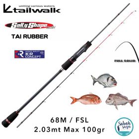 Tailwalk SSD Tai Rubber 68M/FSL 2.03 m Max 100 gr Siyah Spin Kamış