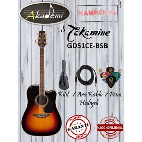 Takamine GD51CE-BSB GLS TP44-TD Elektro Akustik Gitar