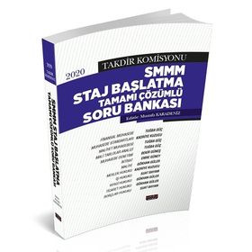 Takdir Komisyonu SMMM Staj Başlatma Soru Bankası 2020 Savaş Yayınevi