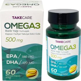 Takecare Omega 3 500 mg 60 Kapsül Balık Yağı