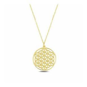 Takı Store Gold Yaşam Çiçeği Gümüş Kolye