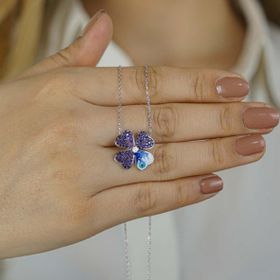 Takıhan 4 Yapraklı Yonca Tasarımlı 925 Ayar Gümüş Kadın Kolye