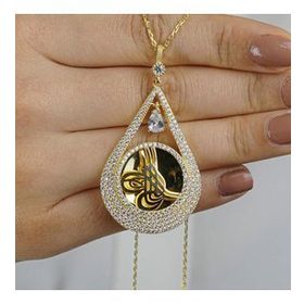 Takıhan 60 cm Damla Model Altın Kaplamalı 925 Ayar Gümüş Kolye