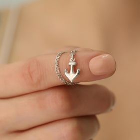 Takıhan 925 Ayar Gümüş Deniz Çapası Kolye