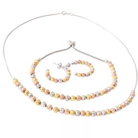 Takıhan 925 Ayar Gümüş Dorika Kolye Küpe Bileklik Set