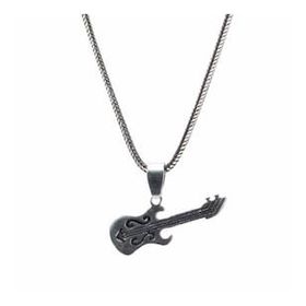 Takıhan 925 Ayar Gümüş Gitar Erkek Kolye