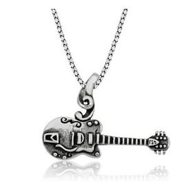 Takıhan 925 Ayar Gümüş Gitar Erkek Kolye