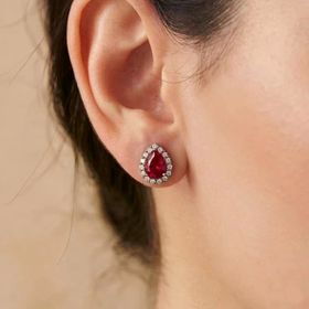 Takıhan 925 Ayar Gümüş Gümüş Otantik Damla Model Küpe