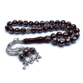 Takıhan 925 Ayar Gümüş İsimli Erzurum Oltu Taşı Tesbih