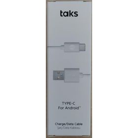Taks 5DK12B Beyaz Type-C Şarj Kablosu