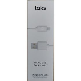 Taks 5DK33B Beyaz Micro USB Kablosu