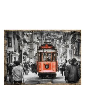 Taksim Tramvay Ahşap Tablo
