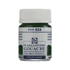 Talens 16ml 654 Firgreen Cam Şişe Guaj Boya
