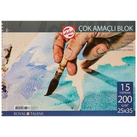 Talens 200 gr 25X35 15 Yaprak Çok Amaçlı Resim Blokları