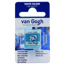 Talens 20865220 Van Gogh 1/2 Tablet 522 Turquoise Blue Sulu Boya