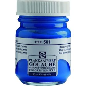 Talens 2805 N:501 Light Blue Cyan 50 ml Guaj Boya