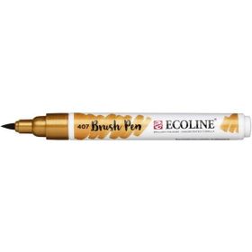 Talens 407 Brush Pen Deep Ochre Ecoline Suluboya