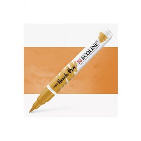 Talens 407 Brush Pen Deep Ochre Ecoline Suluboya
