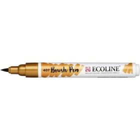 Talens 407 Brush Pen Deep Ochre Ecoline Suluboya