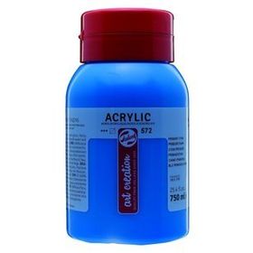 Talens 572 Primary Cyan 750 ml Akrilik Boya