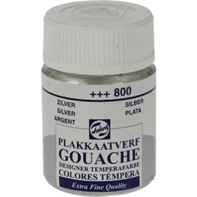 Talens 800 Silver 10x16 ml Cam Şişe Guaj Boya