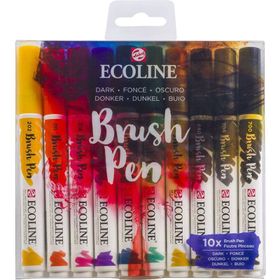 Talens 9802 10'lu Set Koyu Renkler Ecoline Brush Pen
