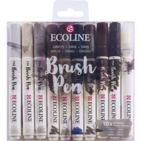 Talens 9805 10'lu Set Gri Renkler Ecoline Brush Pen