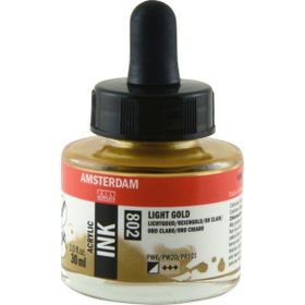 Talens Amsterdam 30 ml 802 Light Gold Akrilik Mürekkep