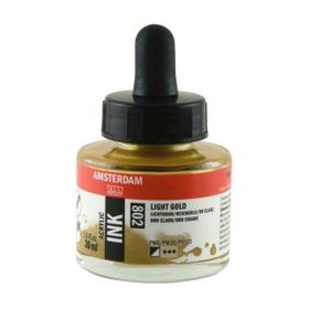 Talens Amsterdam 30 ml 802 Light Gold Akrilik Mürekkep
