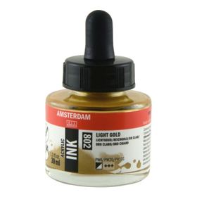 Talens Amsterdam 30 ml 802 Light Gold Akrilik Mürekkep