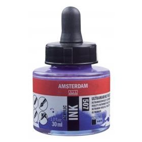 Talens Amsterdam 507 Ultramarine Violet 30 ml Sıvı Akrilik Mürekkep Boya