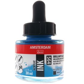 Talens Amsterdam 564 Brilliant Blue 30 ml Sıvı Akrilik Mürekkep Boya