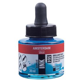 Talens Amsterdam 564 Brilliant Blue 30 ml Sıvı Akrilik Mürekkep Boya