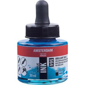 Talens Amsterdam 564 Brilliant Blue 30 ml Sıvı Akrilik Mürekkep Boya