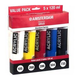 Talens Amsterdam 5x120 ml Akrilik Boya Seti