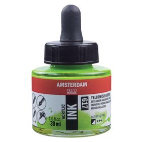 Talens Amsterdam 617 Yellowish Green 30 ml Sıvı Akrilik Mürekkep Boya
