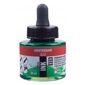 Talens Amsterdam 618 Permanent Green 30 ml Sıvı Akrilik Mürekkep Boya